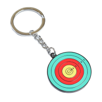 Брелок металлический, двусторонний, эмаль ASP "Мишень 5-10"