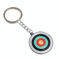Брелок металлический, двусторонний, эмаль ASP "Мишень 1-10"