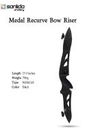 Рукоять для классического лука Sanlida Beginner