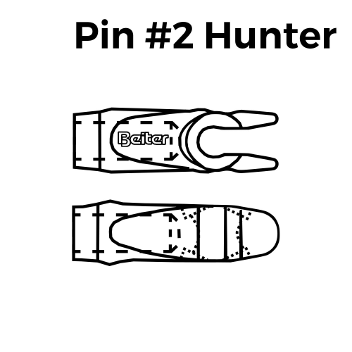 Хвостовик на пин BEITER SYMMETRIC HUNTER (25 шт)