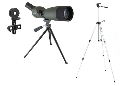Труба зрительная SPOTTING SCOPE 25X-75X / 70MM + 2 штатива + кронштейн д/телефона