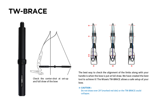 Прибор для растягивания лука WIAWIS TWBRACE/ FULL DRAW ALIGNMENT CHECKER
