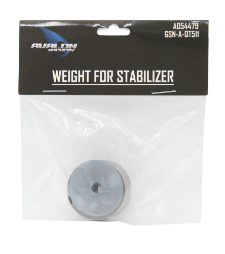 Грузик стабилизатора Avalon QUADRUPEL DISK + WASHER 31mm / 112gr BLACK NICKEL PLATED